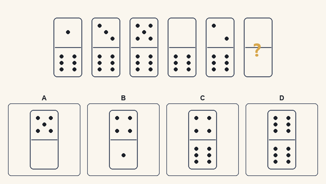 Exercițiu 1 de domino d.48, cu variantele de răspuns