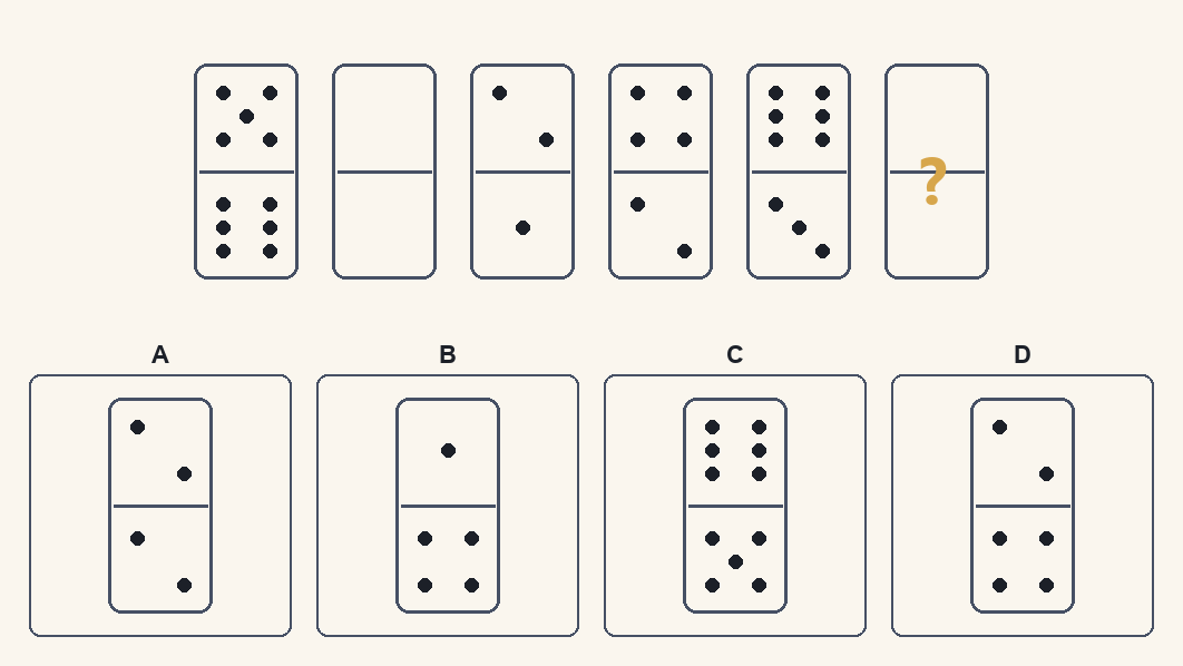 Exercițiu 2 de domino d.48, cu variantele de răspuns