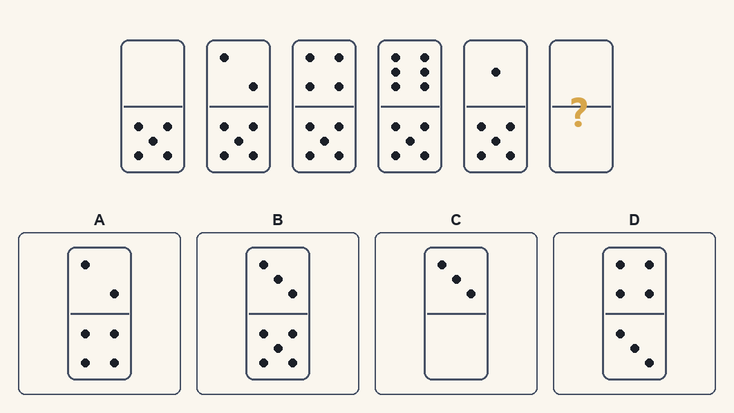 Exercițiu 5 de domino d.48, cu variantele de răspuns
