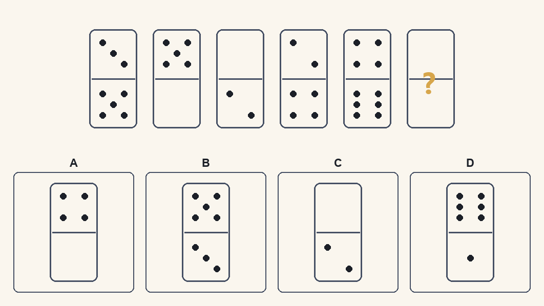 Exercițiu 10 de domino d.48, cu variantele de răspuns