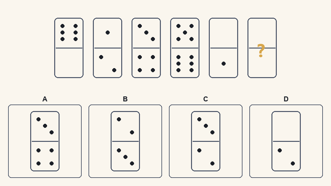 Exercițiu 11 de domino d.48, cu variantele de răspuns