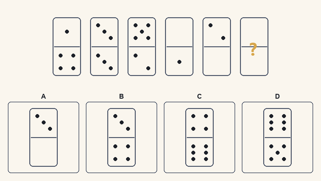 Exercițiu 12 de domino d.48, cu variantele de răspuns