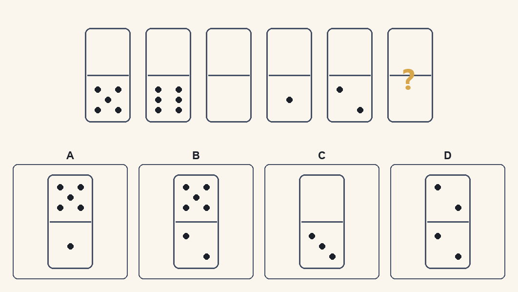 Exercițiu 4 de domino d.48, cu variantele de răspuns