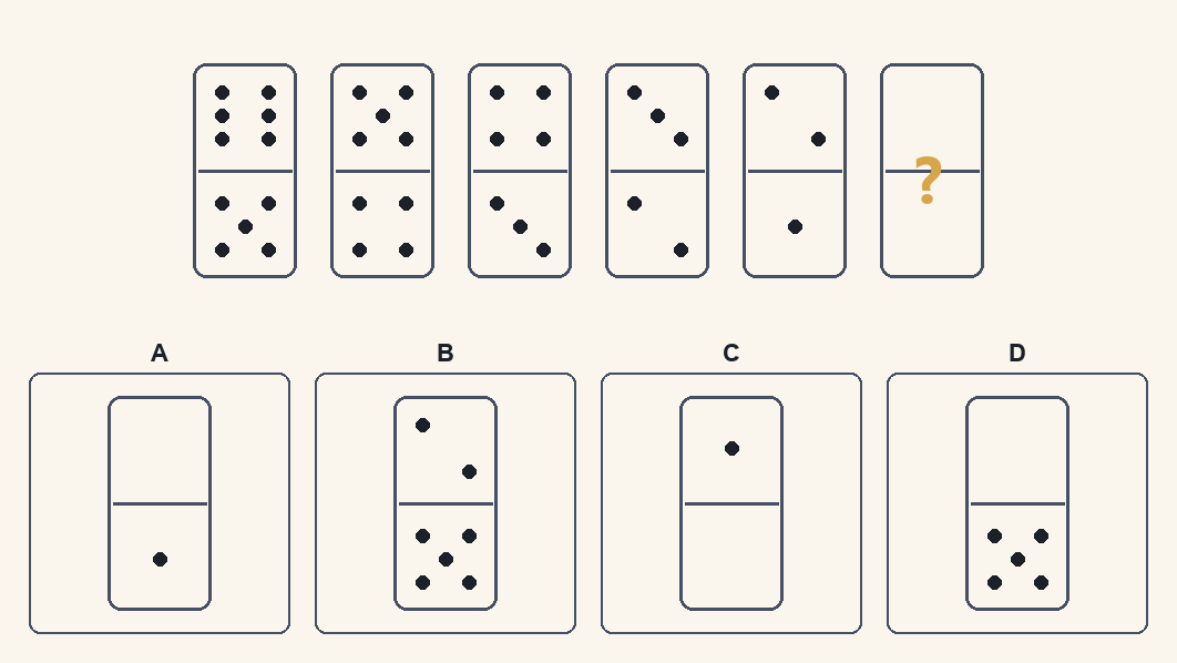 Exercițiu 5 de domino d.48, cu variantele de răspuns