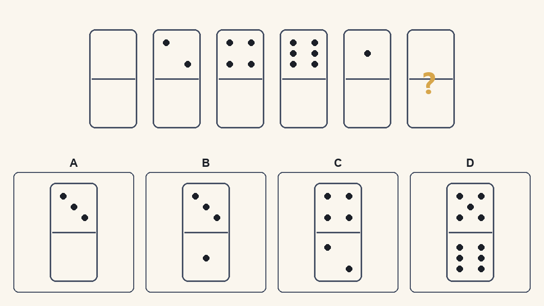 Exercițiu 7 de domino d.48, cu variantele de răspuns