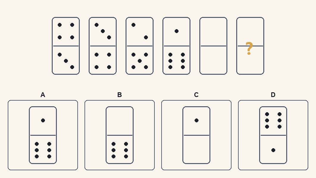 Exercițiu 8 de domino d.48, cu variantele de răspuns