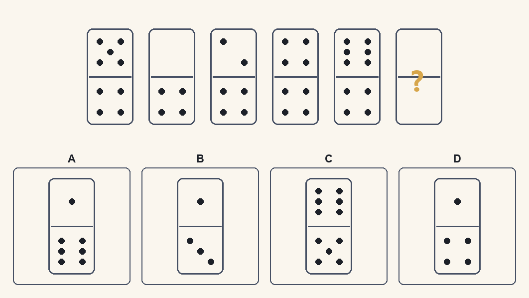 Exercițiu 9 de domino d.48, cu variantele de răspuns